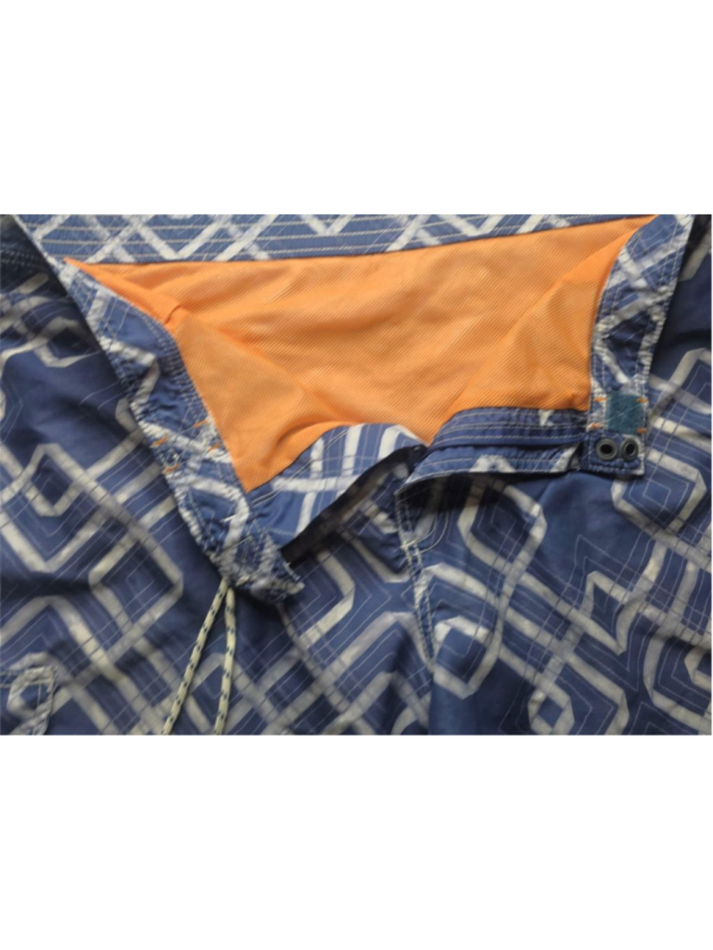 Tommy Bahama Relax Swim Trunks Mens XXL Blue Geometric Board Shorts Lined - Picture 10 of 11